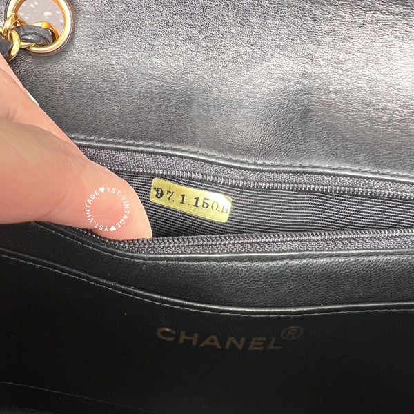 Vintage CHANEL Diana Small Flap Bag - Black 006