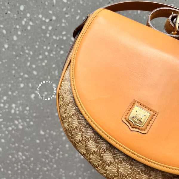 Vintage CELINE Macadam Mini Shoulder Bag - Beige