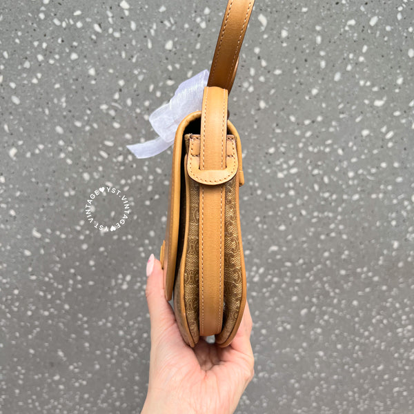 Vintage CELINE Macadam Mini Shoulder Bag - Beige