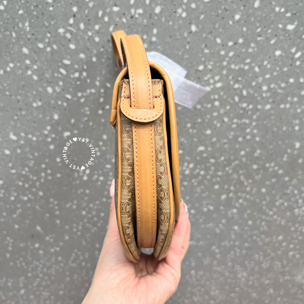 Vintage CELINE Macadam Mini Shoulder Bag - Beige