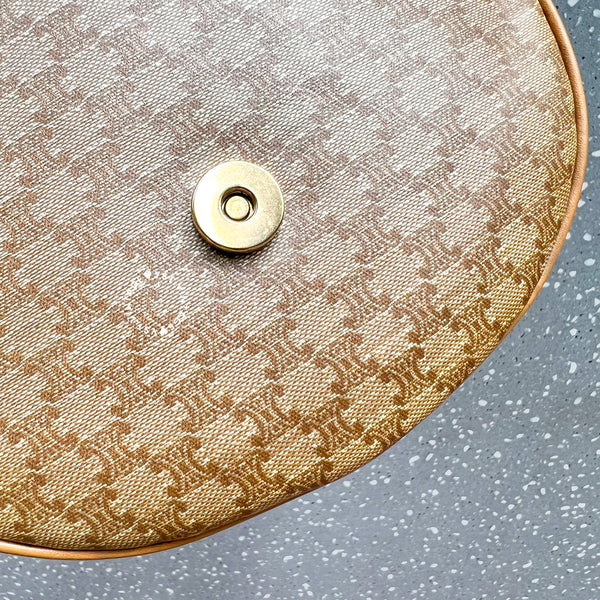 Vintage CELINE Macadam Mini Shoulder Bag - Beige