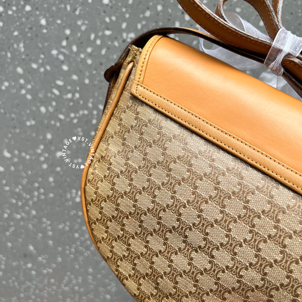 Vintage CELINE Macadam Mini Shoulder Bag - Beige