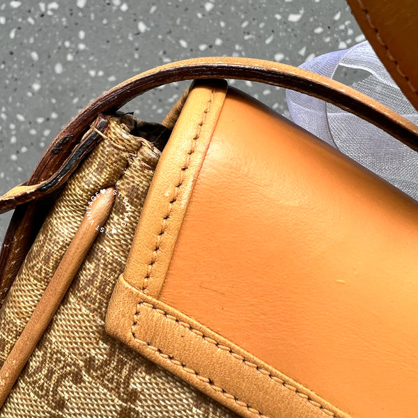 Vintage CELINE Macadam Mini Shoulder Bag - Beige