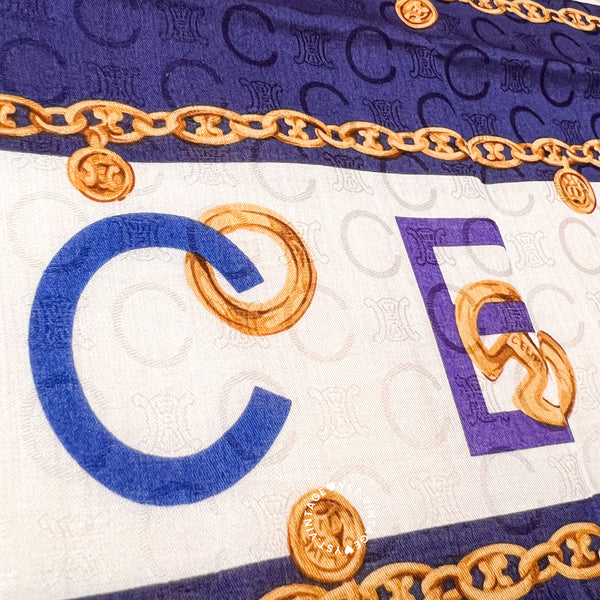 Vintage CELINE Scarf/ Handkerchief