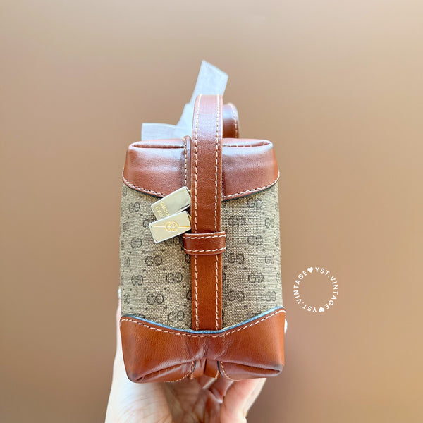 Vintage Gucci 1980s Micro GG Shoulder Bag