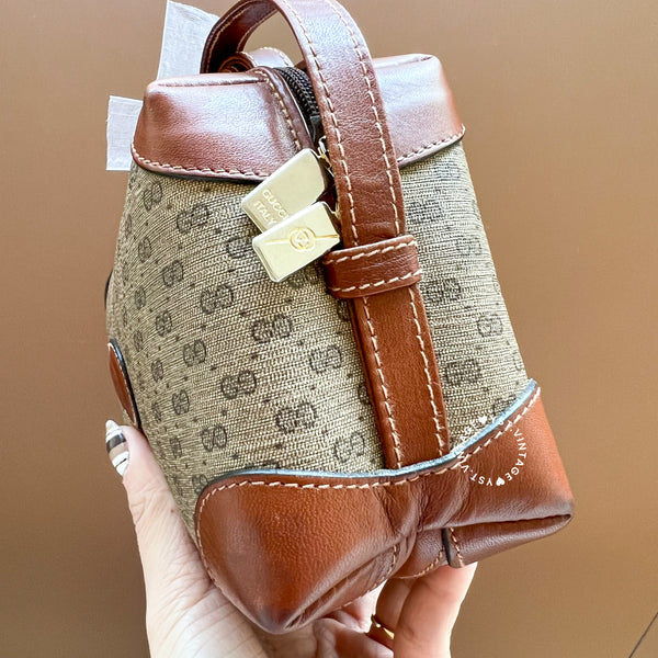 Vintage Gucci 1980s Micro GG Shoulder Bag