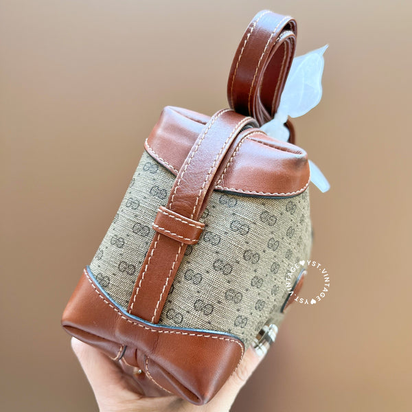 Vintage Gucci 1980s Micro GG Shoulder Bag