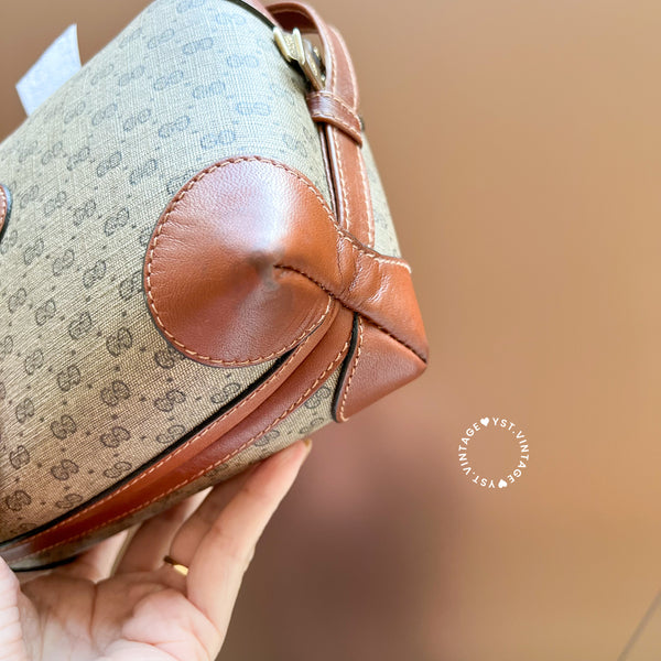 Vintage Gucci 1980s Micro GG Shoulder Bag