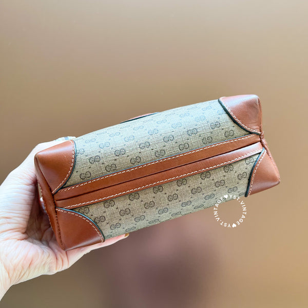 Vintage Gucci 1980s Micro GG Shoulder Bag