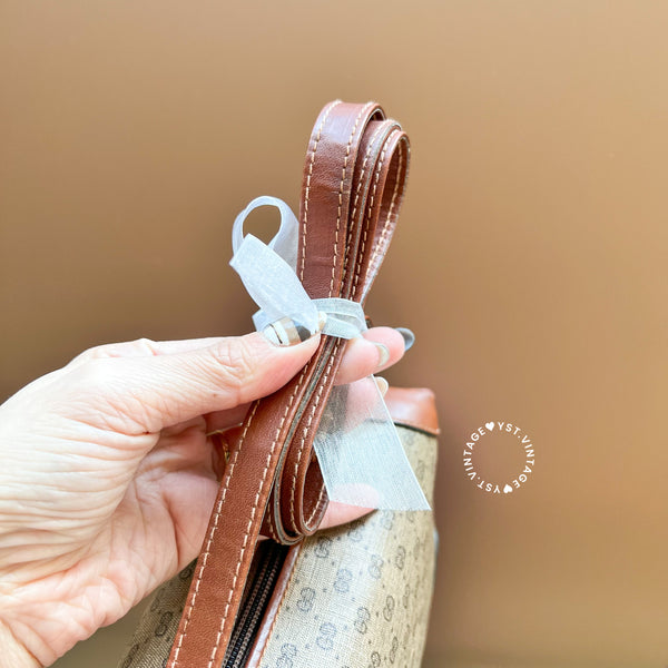 Vintage Gucci 1980s Micro GG Shoulder Bag