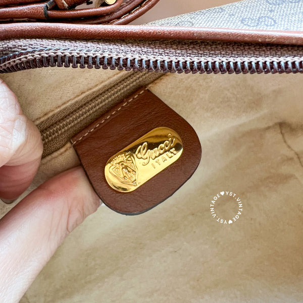 Vintage Gucci 1980s Micro GG Shoulder Bag