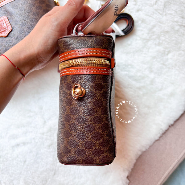 Vintage CELINE Macadam Vanity Bag 025 & 026 - Brown