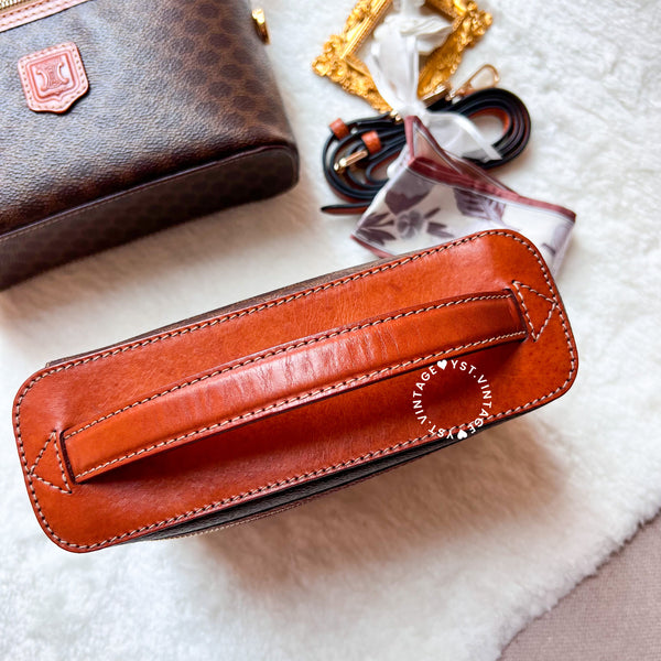 Vintage CELINE Macadam Vanity Bag 025 & 026 - Brown