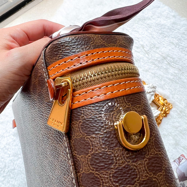 Vintage CELINE Macadam Vanity Bag 025 & 026 - Brown