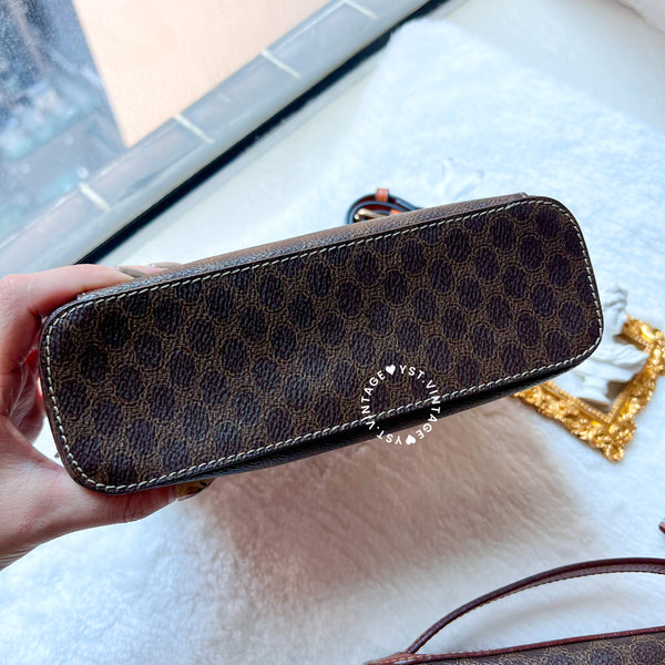 Vintage CELINE Macadam Vanity Bag 025 & 026 - Brown