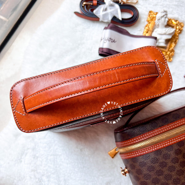 Vintage CELINE Macadam Vanity Bag 025 & 026 - Brown