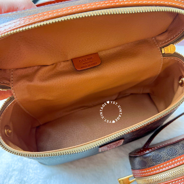 Vintage CELINE Macadam Vanity Bag 025 & 026 - Brown