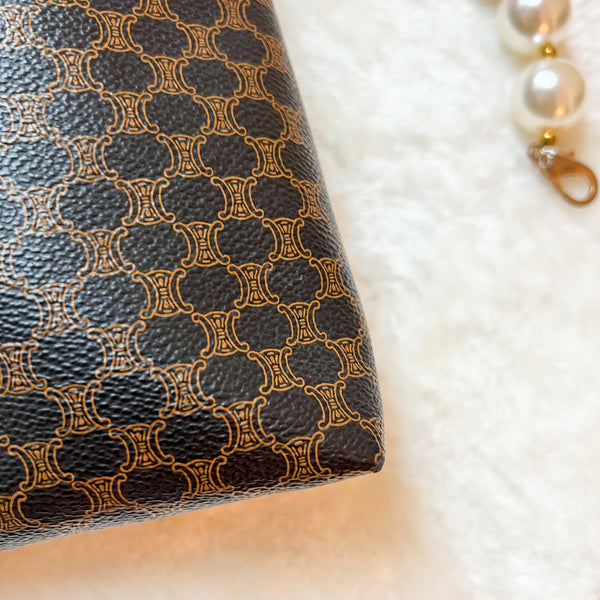 Vintage CELINE 2000s Macadam Tote Bag - Black