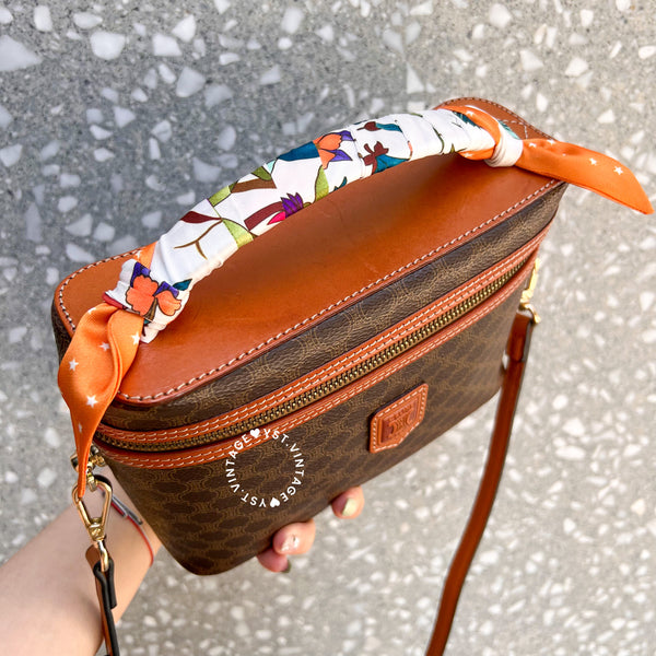 Vintage CELINE Macadam Vanity Bag 017 - Brown (Code: 035000)