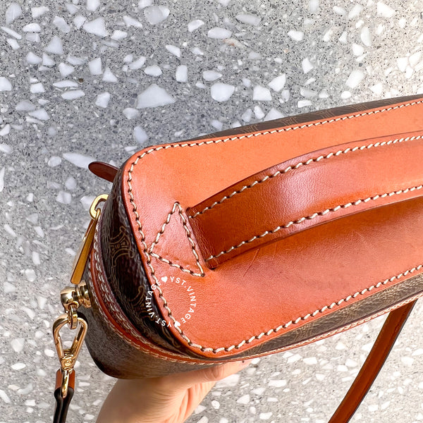 Vintage CELINE Macadam Vanity Bag 017 - Brown (Code: 035000)