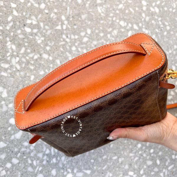 Vintage CELINE Macadam Vanity Bag 017 - Brown (Code: 035000)