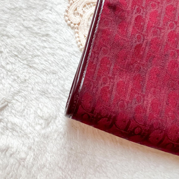 Vintage Dior Trotter Shoulder Bag - Burgundy