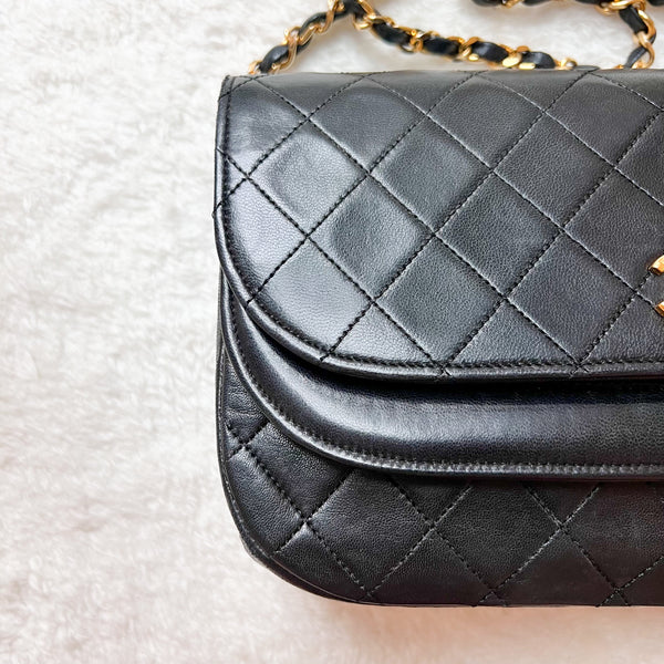 Vintage Chanel Double Flap Bag - Black