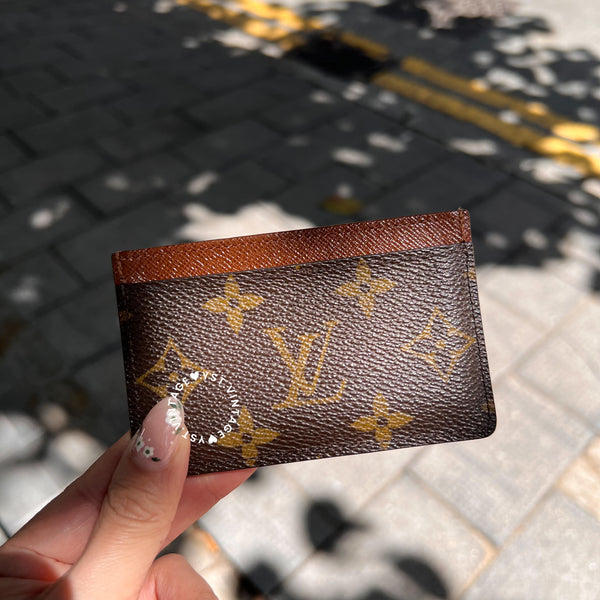 Vintage LV Monogram Canvas Card Holder - Classic / Damier