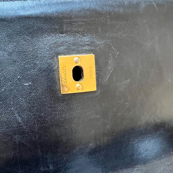 Vintage Chanel Double Flap Bag - Black