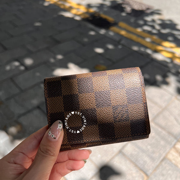 Vintage LV Monogram Canvas Card Holder - Classic / Damier