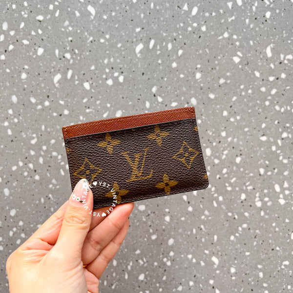 Vintage LV Monogram Canvas Card Holder - Classic / Damier