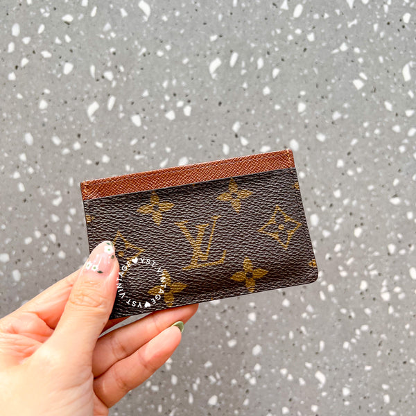 Vintage LV Monogram Canvas Card Holder - Classic / Damier