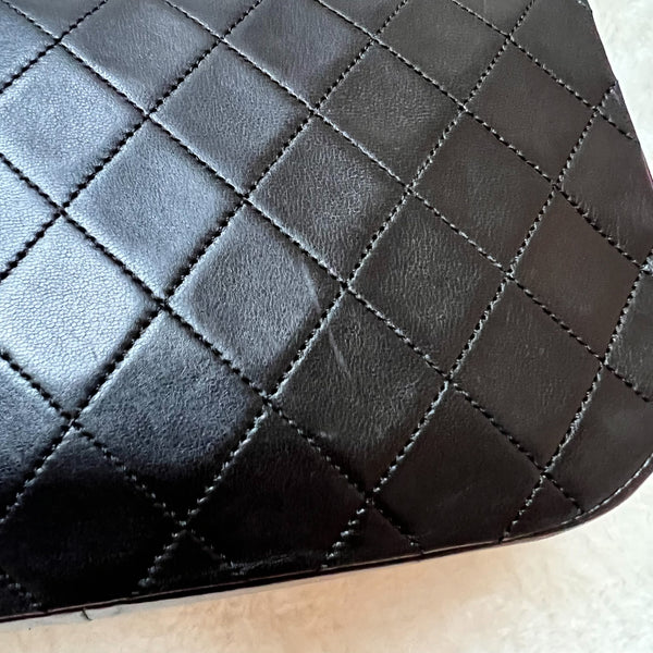 Vintage Chanel Double Flap Bag - Black
