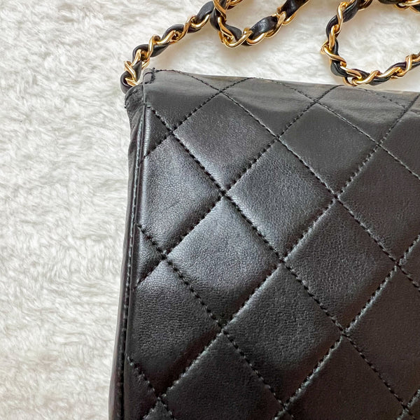 Vintage Chanel Double Flap Bag - Black