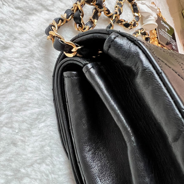 Vintage Chanel Double Flap Bag - Black