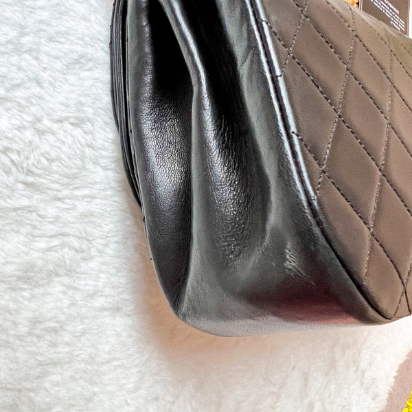 Vintage Chanel Double Flap Bag - Black