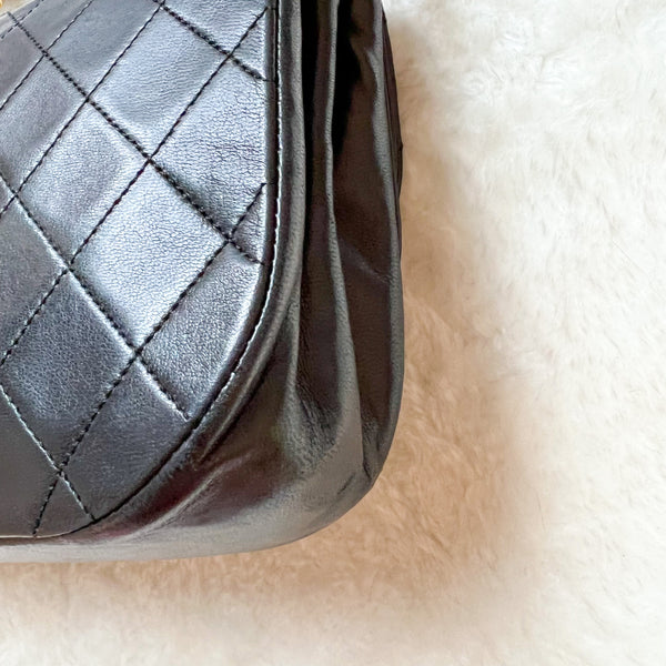 Vintage Chanel Double Flap Bag - Black
