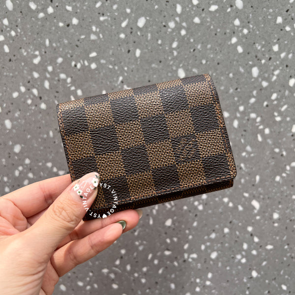 Vintage LV Monogram Canvas Card Holder - Classic / Damier