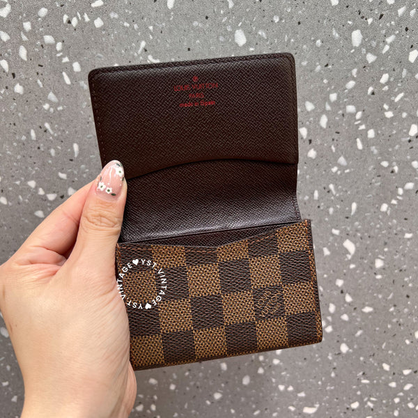 Vintage LV Monogram Canvas Card Holder - Classic / Damier