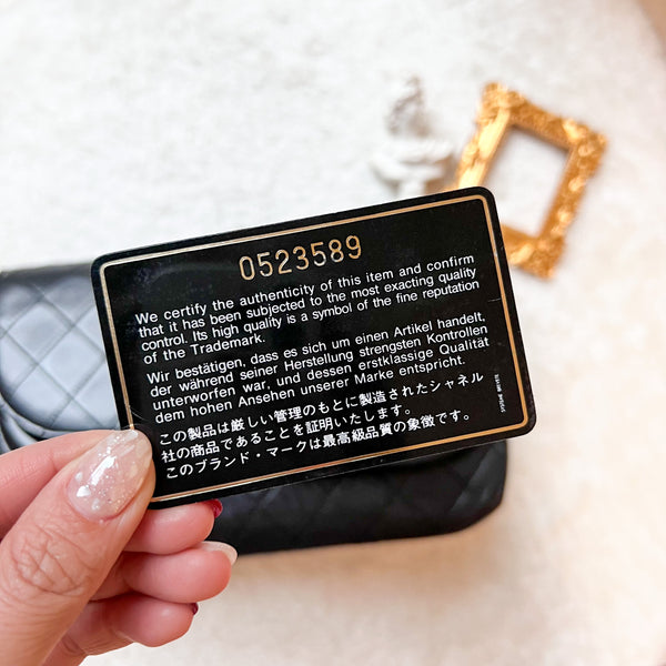 Vintage Chanel Double Flap Bag - Black