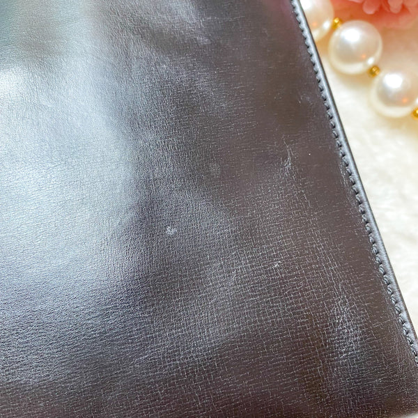 Vintage Loewe 1970s Anagram Goya Bag - Black