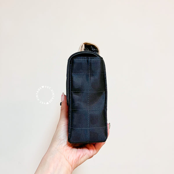 Vintage Chanel Coco Bar Classic Flap CF25 - Black