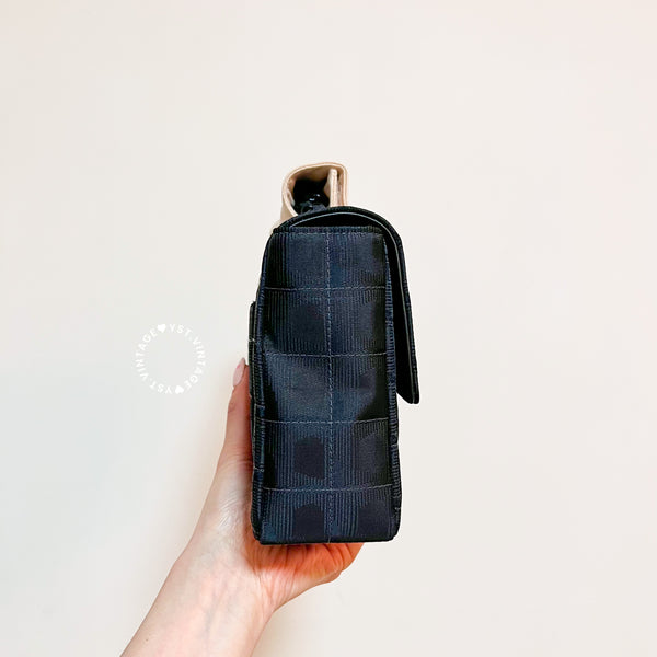 Vintage Chanel Coco Bar Classic Flap CF25 - Black