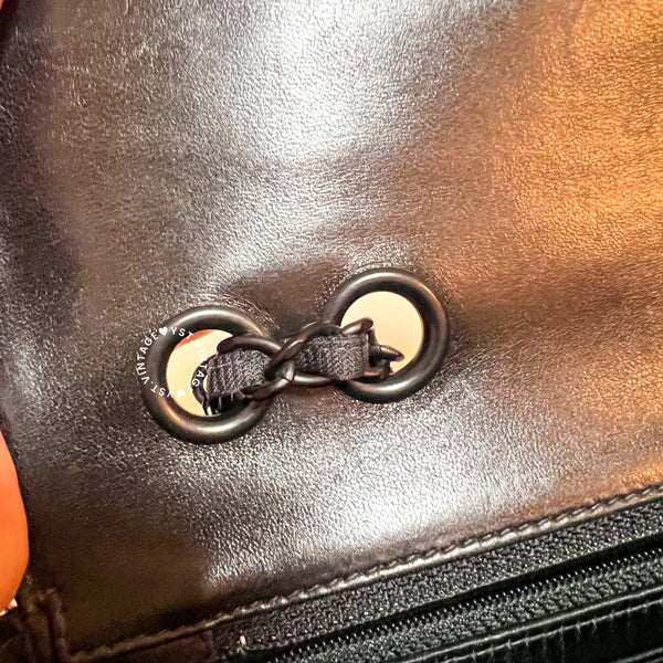 Vintage Chanel Coco Bar Classic Flap CF25 - Black
