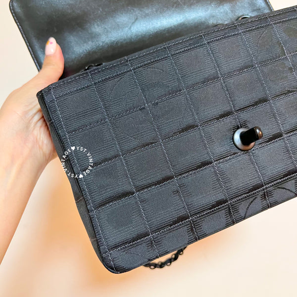 Vintage Chanel Coco Bar Classic Flap CF25 - Black