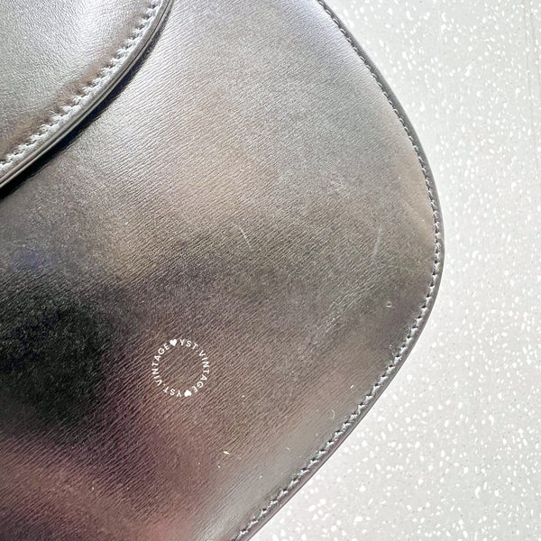 Vintage Gucci Bamboo Medium Top Handle Bag - Black 002