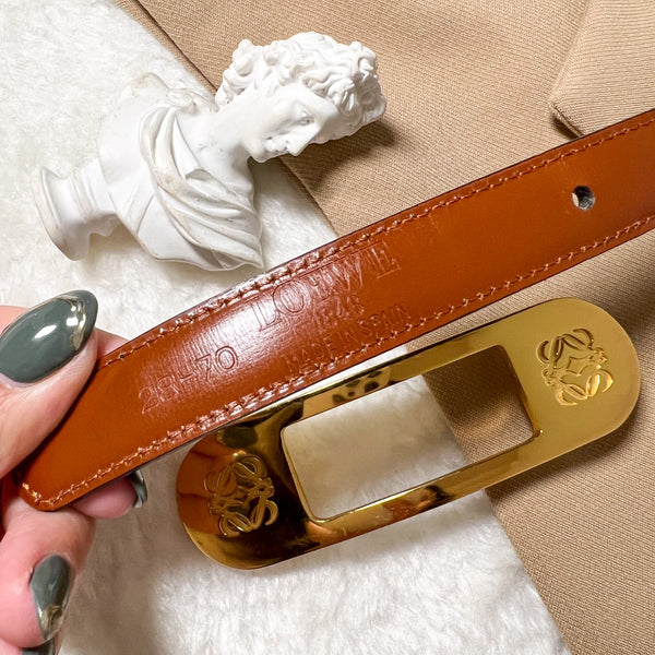 Vintage Loewe Anagram 2-way Belt - Black/Brown