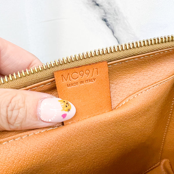 Vintage CELINE Macadam Makeup Bag - Brown 014