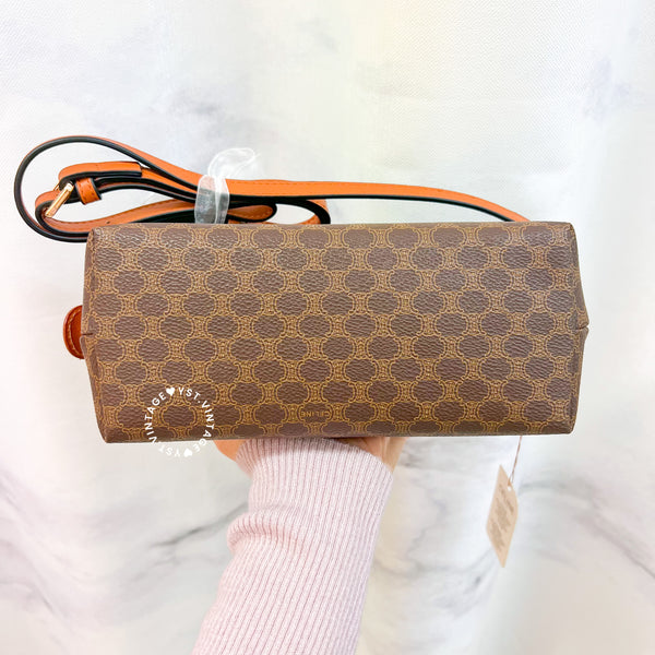 Vintage CELINE Macadam Makeup Bag - Brown 014