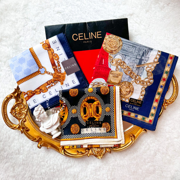 Vintage CELINE Scarfs/ Handkerchiefs (Gabbi/ Hadya/ Ilyia)